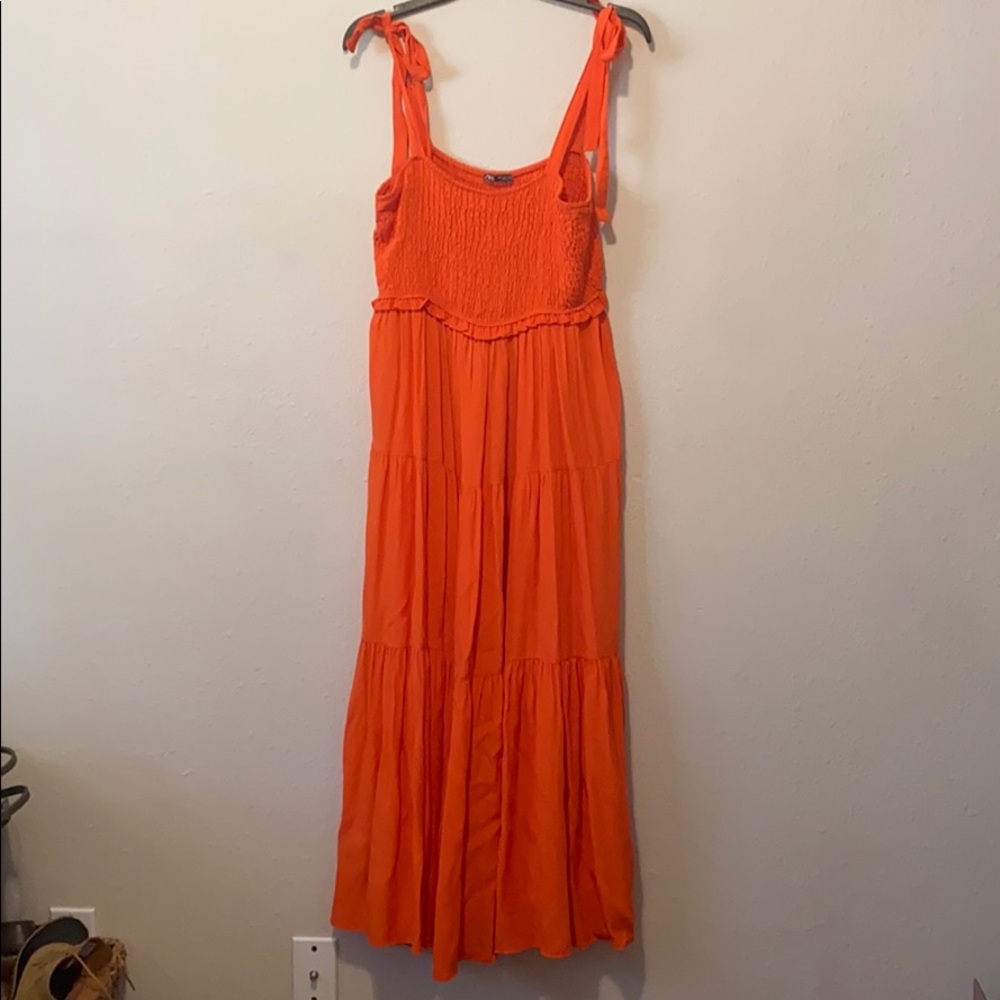 Zara Orange Maxi Dress